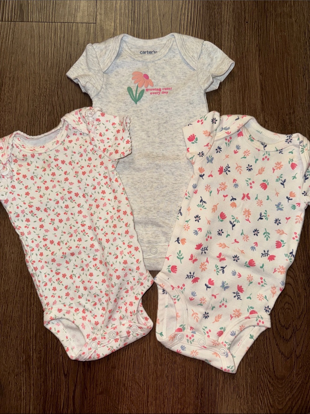 Carter's Girls Floral Bodysuit Pack